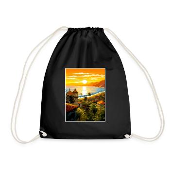 Puerto Vallarta Mexique Vintage voyage affiche WPA - Sac de sport léger - noir - Devant