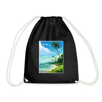 Osa Halbinsel Costa Rica Vintage Reiseposter WPA - Turnbeutel - Schwarz - Vorne