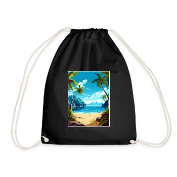 Îles Caïmans Caraïbes Vintage Travel Poster WPA - Sac de sport léger - noir - Devant