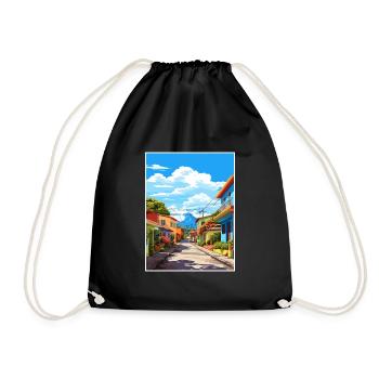 San Jose Costa Rica Vintage voyage affiche Souvenir - Sac de sport léger - noir - Devant