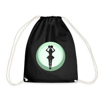 Pompon de pom-pom girl girlie - Sac de sport léger - noir - Devant