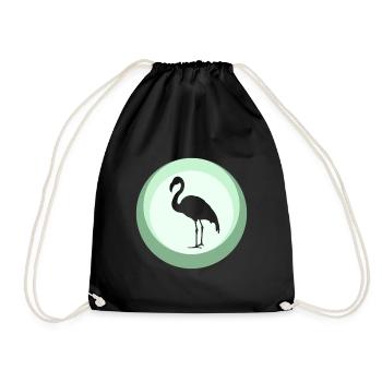 Flamants roses exotiques sauvagine - Sac de sport léger - noir - Devant