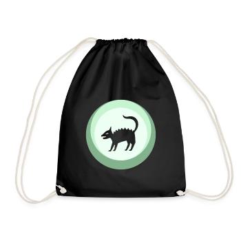 Cryptozoology Unicorn Unicorn - Drawstring Bag - black - Front