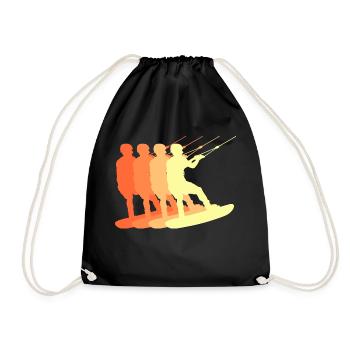 Stunt Wave Ski nautique Wakeboard Surf - Sac de sport léger - noir - Devant