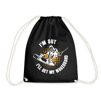 Kitesurfer Statement Wakeboard Surf Stunt - Sac de sport léger - noir - Devant