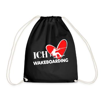 Wakeboard Statement Heart Stunt Kitesurfer Surf - Sac de sport léger - noir - Devant
