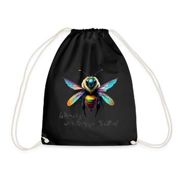 Quand nous irons - Sac de sport léger - noir - Devant