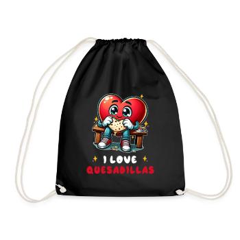 J'aime les Quesadillas Mexico - Sac de sport léger - noir - Devant