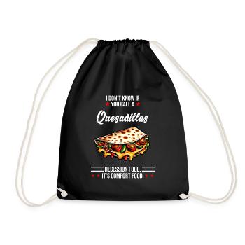 Quesadillas C'est un plat réconfortant Mexicain - Sac de sport léger - noir - Devant