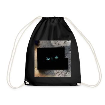 Regard Nocturne Énigme des Yeux Émeraude - Sac de sport léger - noir - Devant