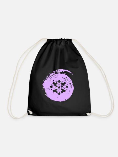Cryptocurrency Bitcoin Bitcoin - Drawstring Bag - black