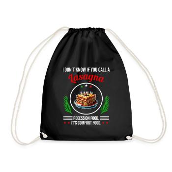 Je ne sais pas si ça s'appelle lasagne - Sac de sport léger - noir - Devant