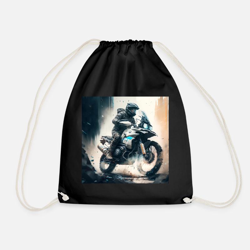 Enduro Tour 2 - Drawstring Bag - black