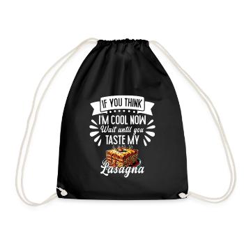 Si tu trouves que mes lasagnes ont bon goût - Sac de sport léger - noir - Devant