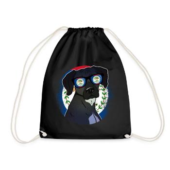 Belize - Drawstring Bag - black - Front