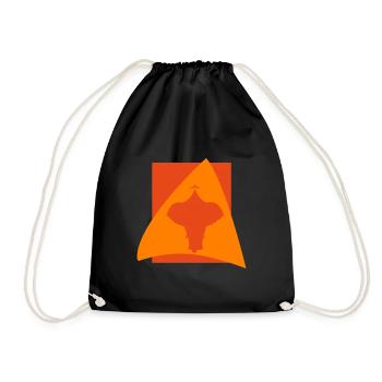 Elephant Circus Elephant - Drawstring Bag - black - Front