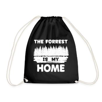 Foresterie Foresterie Déclaration en bois Bûcheron d’arbres - Sac de sport léger - noir - Devant