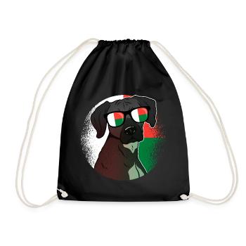 Madagascar - Drawstring Bag - black - Front