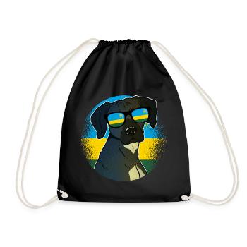 Ruanda - Turnbeutel - Schwarz - Vorne