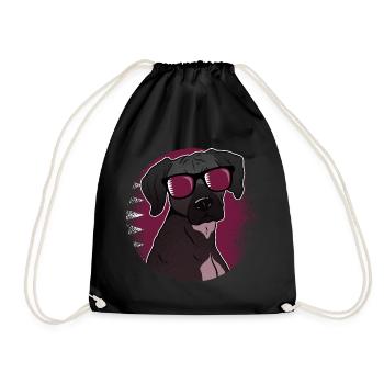 Qatar - Drawstring Bag - black - Front