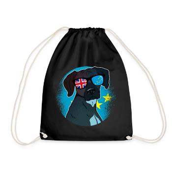 Tuvalu - Sac de sport léger - noir - Devant