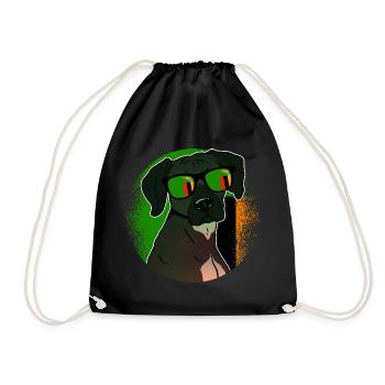 Zambia - Drawstring Bag - black - Front