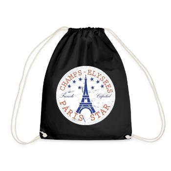 Paris Star Iconic Champs-Elysées Elegancee - Sac de sport léger - noir - Devant