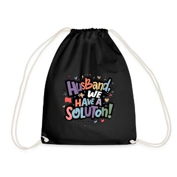 Mari, nous avons une solution - Sac de sport léger - noir - Devant