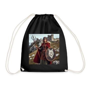 Viking Warrior - Drawstring Bag - black - Front