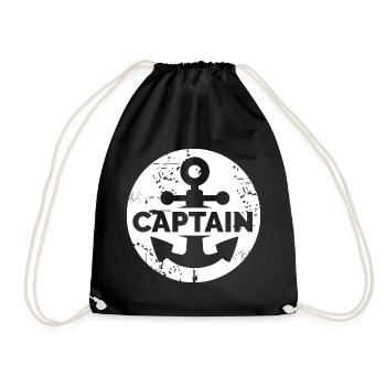Capitaine Logo Ancien Utilisation Symbole Armoiries - Sac de sport léger - noir - Devant
