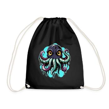Pieuvre - Sac de sport léger - noir - Devant