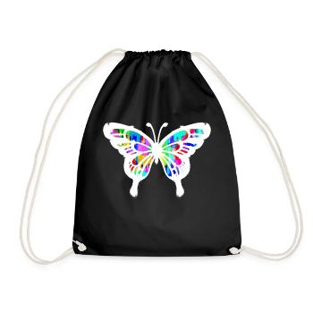 Butterfly Street Art Graffiti Street Art - Drawstring Bag - black - Front