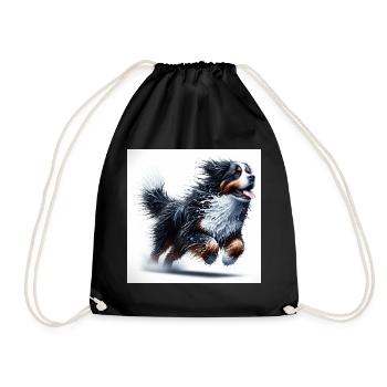 Berner Sennenhund - Turnbeutel - Schwarz - Vorne