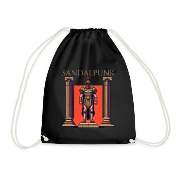 Sandalpunk - Drawstring Bag - black - Front