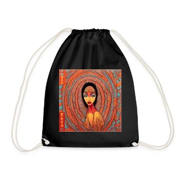 My name is Freedom - Drawstring Bag - black - Front