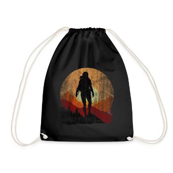 Woman Loves Hiking Hiking Hiking - Drawstring Bag - black - Front
