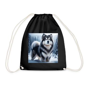 Alaskan malamute - Turnbeutel - Schwarz - Vorne