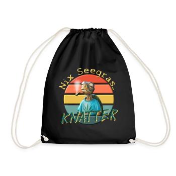 Chill Toad : Conception de T-shirt hochet drôle - Sac de sport léger - noir - Devant