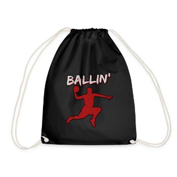 NOT IN MY HOUSE GRUNGE - Drawstring Bag - black - Front