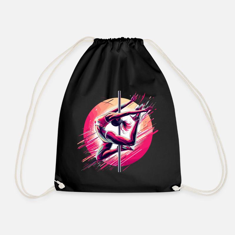 Pole Dance Dynamik pink Geschenk - Turnbeutel - Schwarz