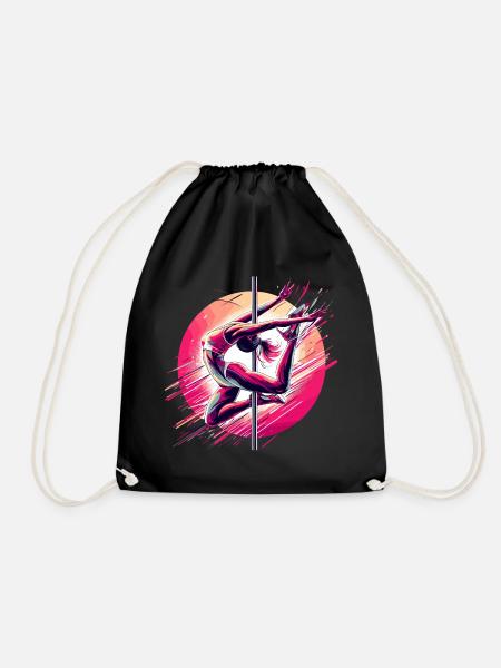 Pole Dance Dynamik pink Geschenk - Turnbeutel - Schwarz