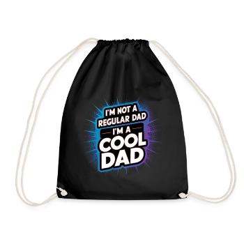 Papa cool disant que la fête des pères est le meilleur papa - Sac de sport léger - noir - Devant