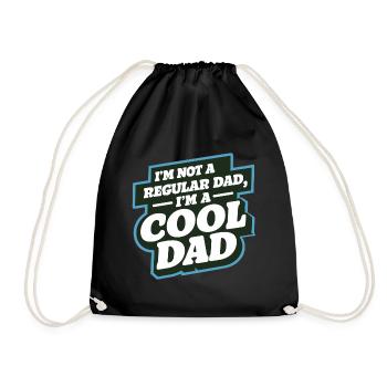 Papa cool disant que la fête des pères est le meilleur papa - Sac de sport léger - noir - Devant