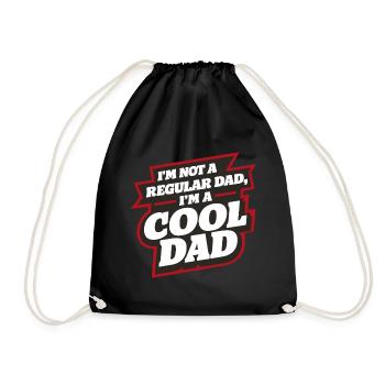Cool Dad Saying Father's Day Best Dad - Drawstring Bag - black - Front