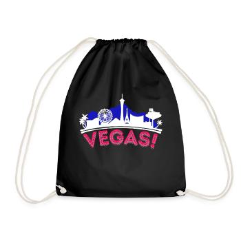Poker Casino Royal Flush Card Game Vegas Gambling - Drawstring Bag - black - Front