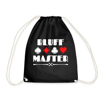 Déclaration du casino de jeu Poker Bluff Joueur professionnel - Sac de sport léger - noir - Devant
