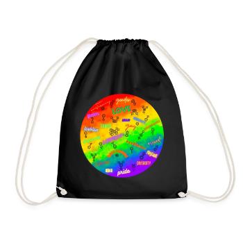 Conception de la fierté LGBTQIA+ - Sac de sport léger - noir - Devant