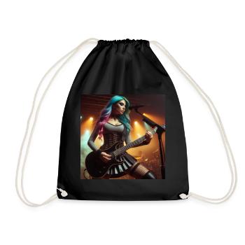 Women's Heavy Metal - Drawstring Bag - black - Front