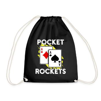 Jackpot Gambling Casino Poker Statement Joueur professionnel - Sac de sport léger - noir - Devant