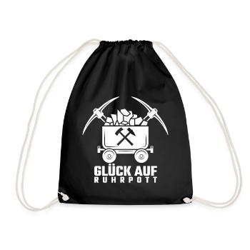 Ruhrpott Luck on Lore Mining Miners - Drawstring Bag - black - Front